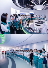 校企聯(lián)合丨廣州開元學?？破昭袑W團參觀潔特生物！